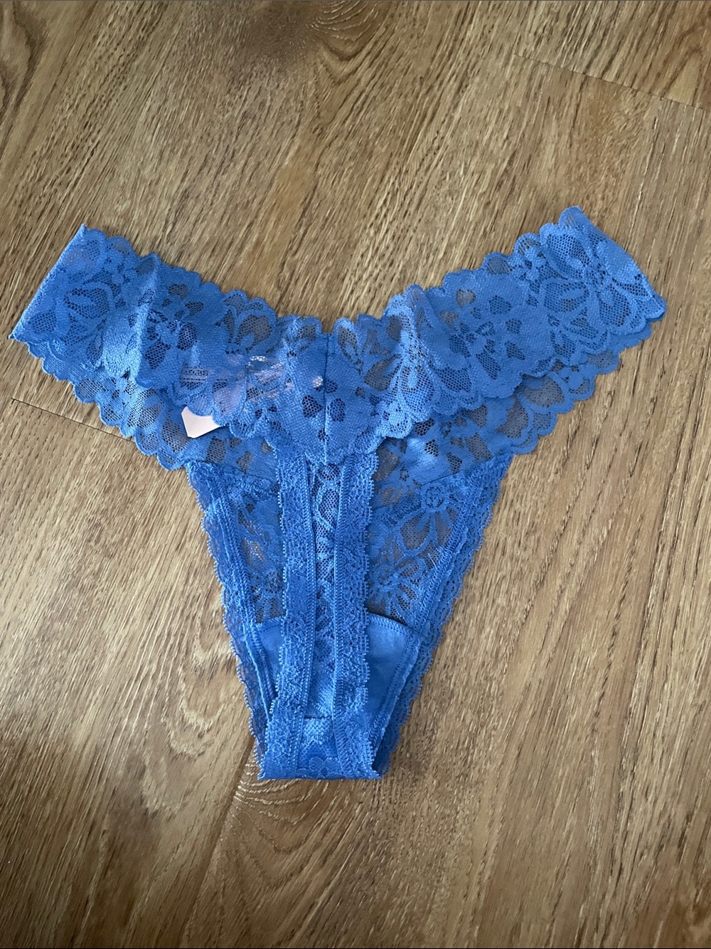 Victoria's Secret Blue Lace Thong - Women's Intimates